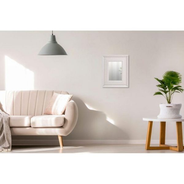 Meilleure vente 👍 Paris Prix Miroir Mural Déco Howard 49cm Blanc 😍 en ligne 4