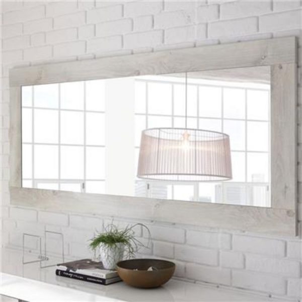 Coupon 😀 NOUVOMEUBLE Miroir Mural Couleur Pin Contemporain URBAN 👏 magasin pas cher 1