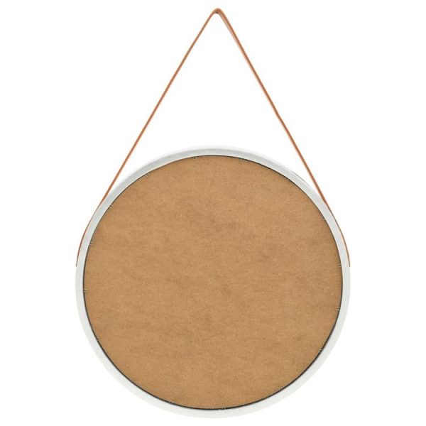 prix pas cher Nouveau 🔔 VIDAXL Miroir Mural Avec Sangle 60 Cm Argente ✔️ 4
