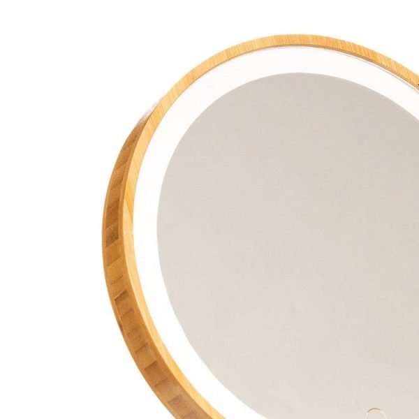 garantie de qualité Les meilleures critiques de 🎉 ATMOSPHERA Miroir LED Sur Pied En Bambou 🌟 4