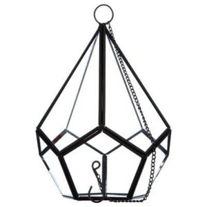 Vente flash ⭐ Décoration à Suspendre En Métal Vase 23cm Noir ❤️ mode pas chere 6