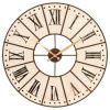 garantie de qualité Coupon 🔔 Pendule Murale Cadran Métal 58cm Beige 😍 8