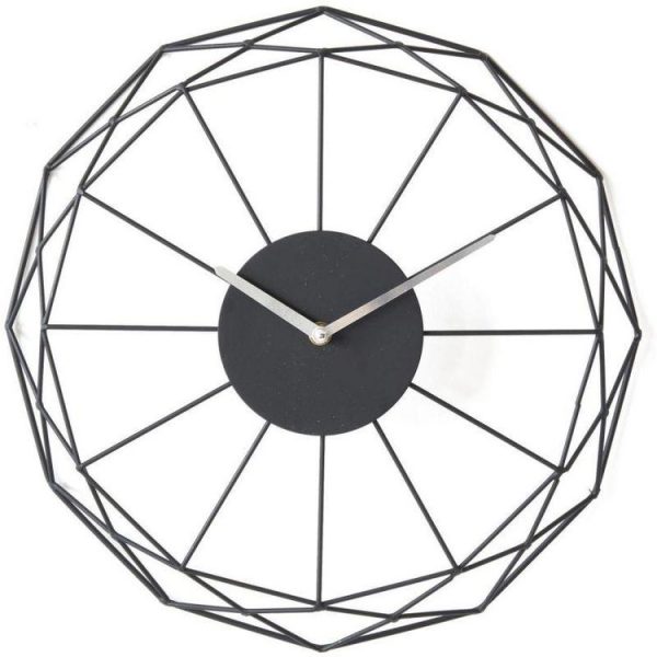 magasins pour Budget 🔥 Paris Prix Horloge Murale Design Benny 39cm Noir ✔️ 1