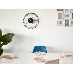 magasins pour Budget 🔥 Paris Prix Horloge Murale Design Benny 39cm Noir ✔️ 6