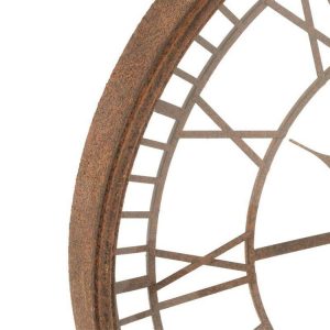 Remise 👍 Paris Prix Horloge Murale Design Métal & Verre 67cm Rouille 😉 vente en ligne 7