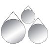 Acheter ⌛ Lot De 3 Miroirs Métal Ronds 29cm Noir 🌟 commentaire favorable 11
