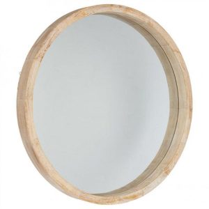 Le moins cher 🔔 Miroir Rond Bois Scandinave 52cm Naturel 😉 ﻿soldes 7
