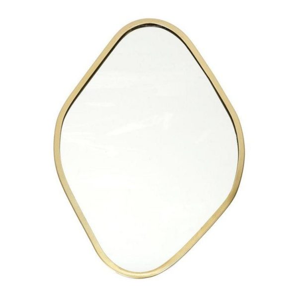 Coupon 👍 Paris Prix Miroir Mural Déco Contour Ovale 34cm Or 💯 Authentic Original licence 1