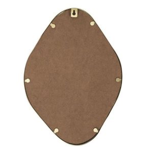 Coupon 👍 Paris Prix Miroir Mural Déco Contour Ovale 34cm Or 💯 Authentic Original licence 7